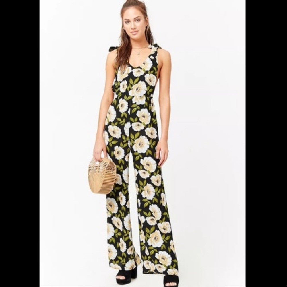 Forever 21 Floral Jumpsuit